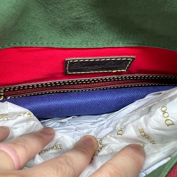 Dooney & Bourke Handbags Florentine Leather Hobo Bag Brown T'Moro - Picture 13 of 16